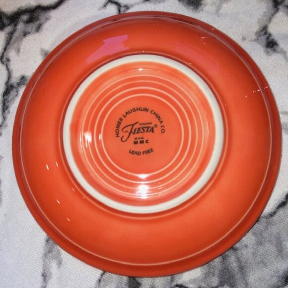 Fiestaware Cup & Saucer Set - Persimmon, circa 1998 production - Picture 5 of 6